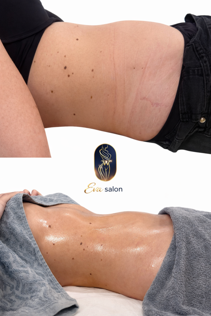 Ukázka práce s konturami těla v Eva Salon